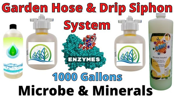 Garden Hose & Drip Siphon Enzymatic Production System